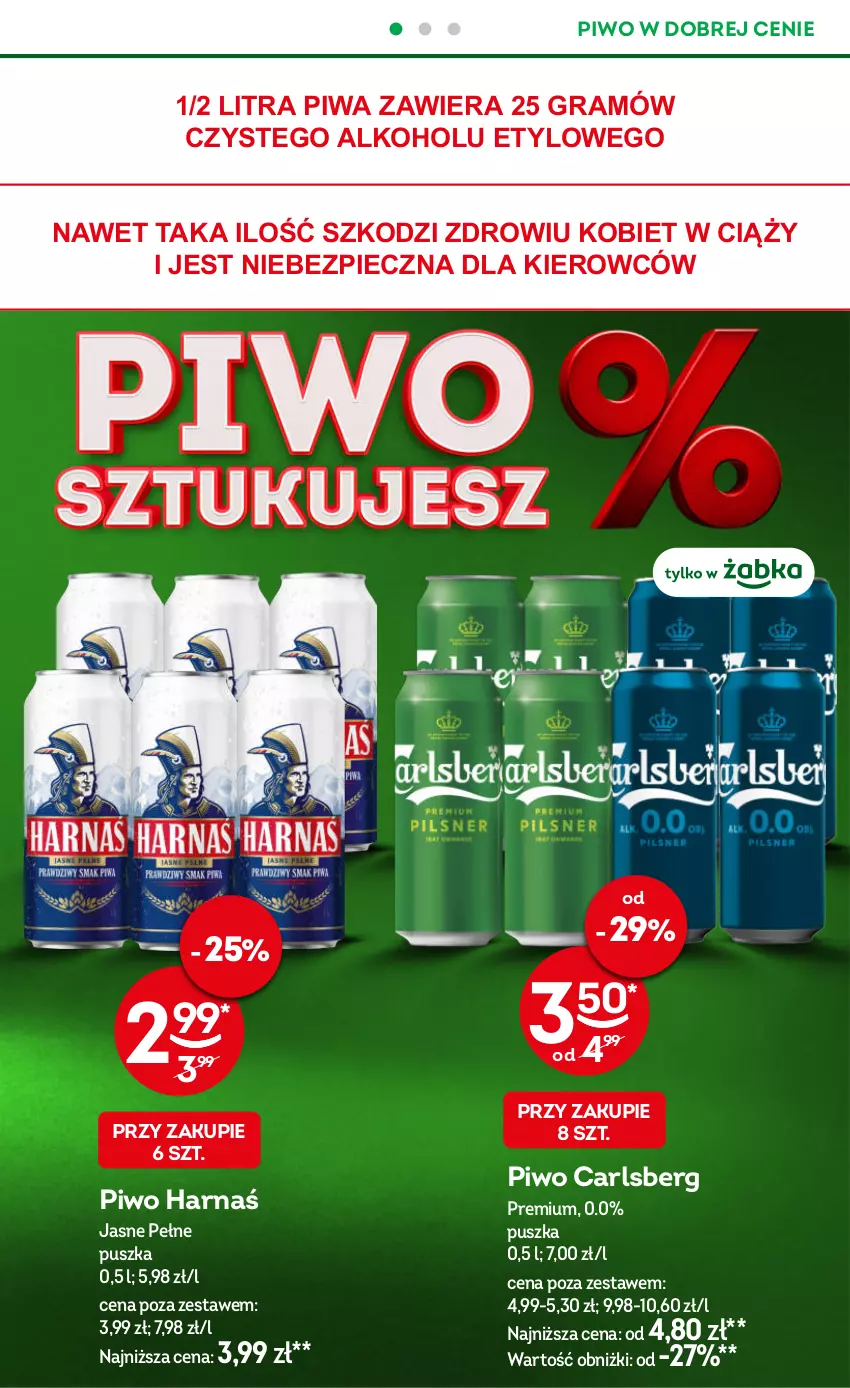 Gazetka promocyjna Żabka - ważna 30.07 do 12.08.2025 - strona 25 - produkty: Carlsberg, Gra, Harnaś, Piec, Piwa, Piwo