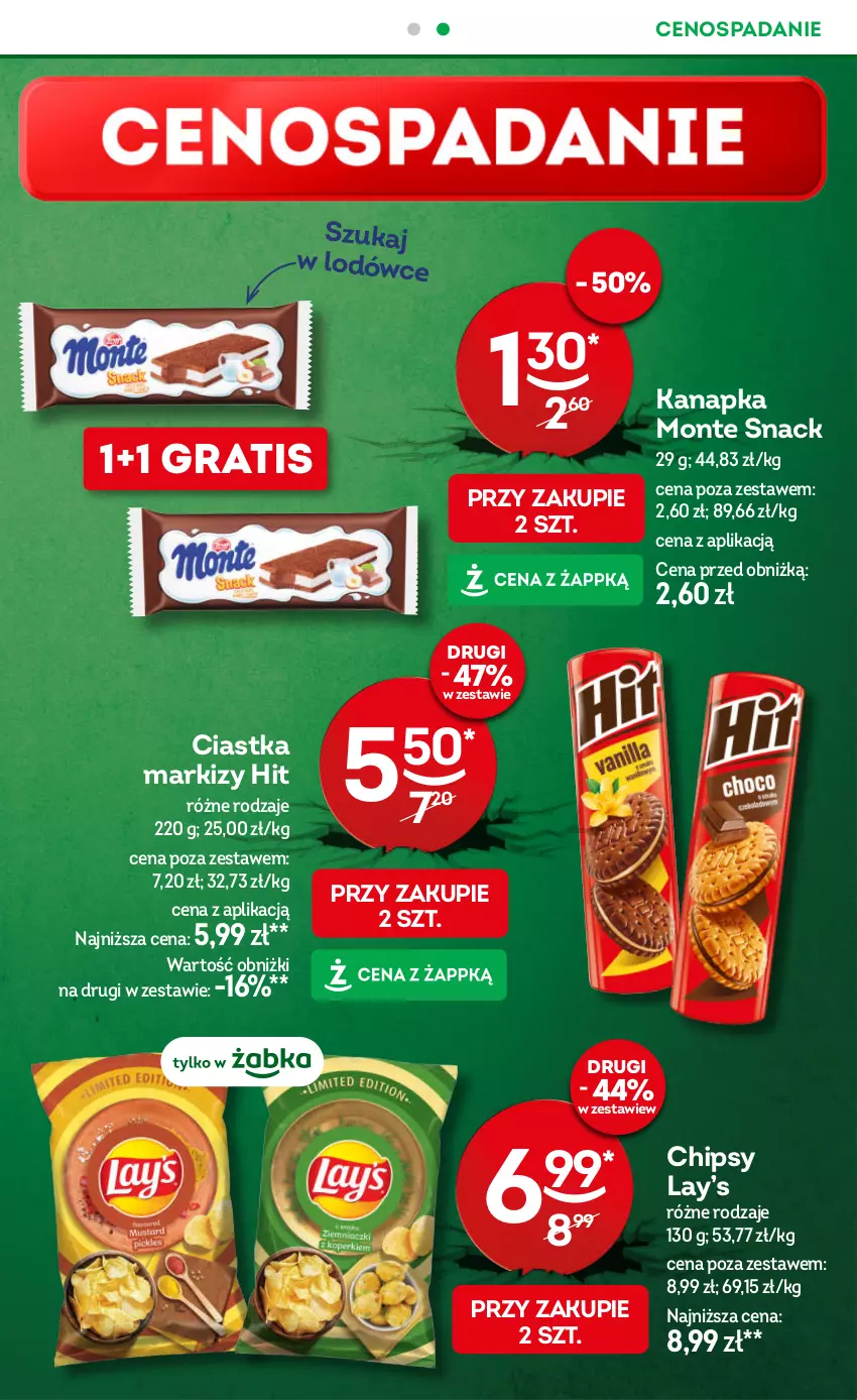 Gazetka promocyjna Żabka - ważna 30.07 do 12.08.2025 - strona 3 - produkty: Cenos, Chipsy, Ciastka, Gra, Lay’s, Monte