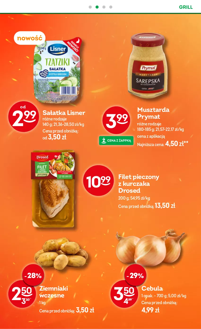 Gazetka promocyjna Żabka - ważna 30.07 do 12.08.2025 - strona 31 - produkty: Cebula, Grill, Kurczak, Lisner, Mus, Musztarda, Piec, Prymat, Sałat, Sałatka, Ziemniaki