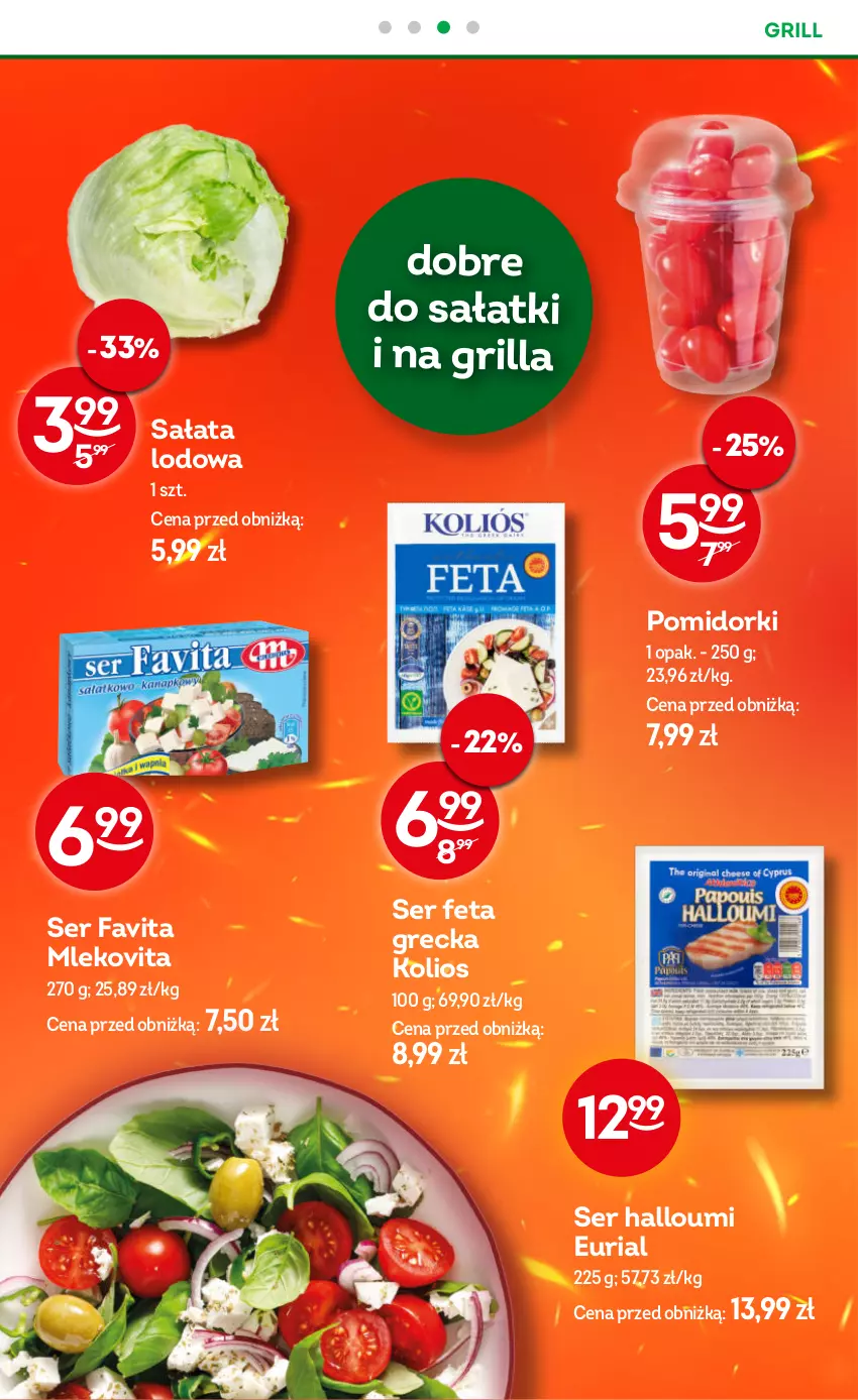 Gazetka promocyjna Żabka - ważna 30.07 do 12.08.2025 - strona 32 - produkty: Fa, Favita, Feta, Grill, Mleko, Mlekovita, Pomidorki, Sałat, Sałata lodowa, Ser