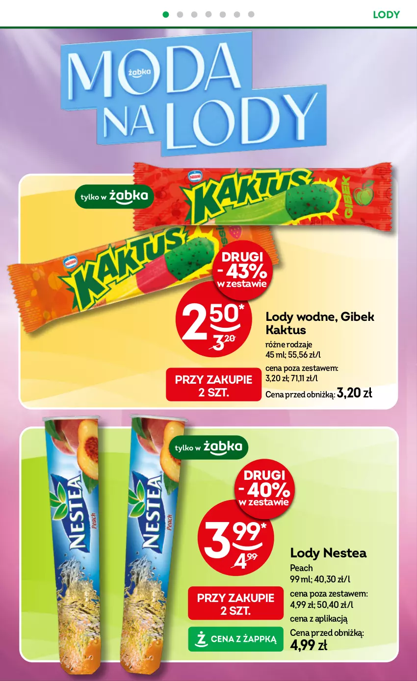 Gazetka promocyjna Żabka - ważna 30.07 do 12.08.2025 - strona 34 - produkty: Kaktus, Lody, Nestea