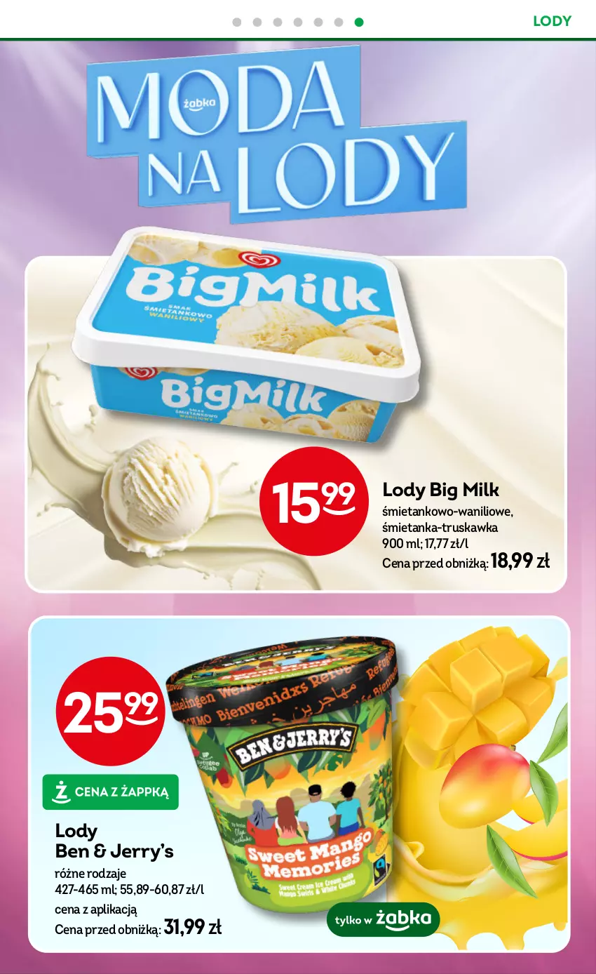 Gazetka promocyjna Żabka - ważna 30.07 do 12.08.2025 - strona 40 - produkty: Big Milk, Lody