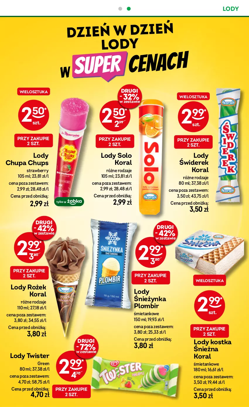 Gazetka promocyjna Żabka - ważna 30.07 do 12.08.2025 - strona 42 - produkty: Chupa Chups, Lody