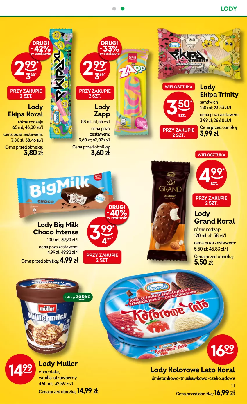 Gazetka promocyjna Żabka - ważna 30.07 do 12.08.2025 - strona 43 - produkty: Big Milk, Gra, Lody