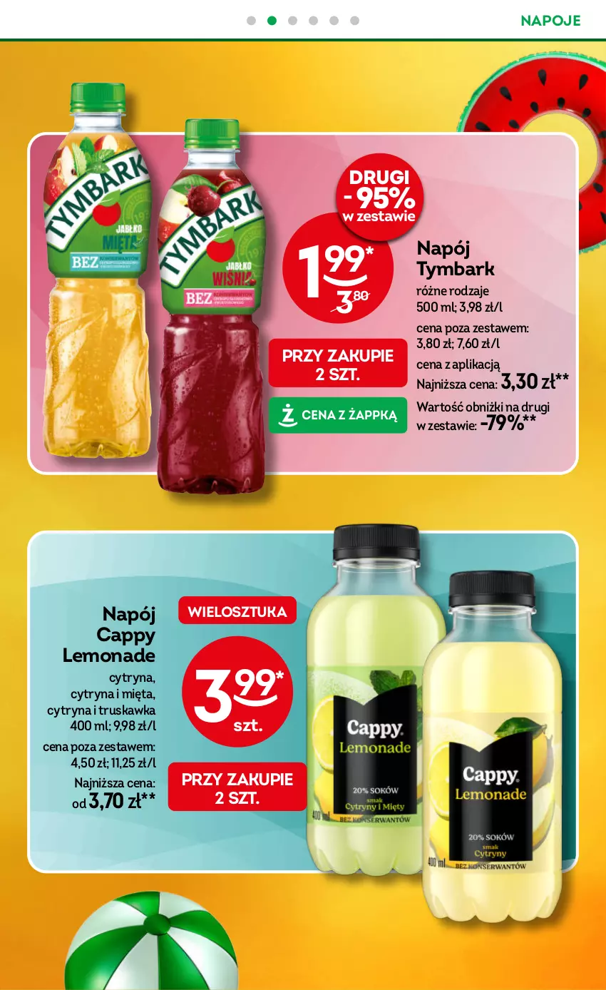 Gazetka promocyjna Żabka - ważna 30.07 do 12.08.2025 - strona 45 - produkty: Cappy, Mięta, Napój, Napoje, Tymbark