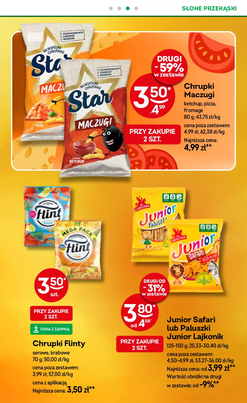 Gazetka promocyjna Żabka - ważna 30.07 do 12.08.2025 - strona 52 - produkty: Chrupki, Fa, Ketchup, Lajkonik, Pizza, Ser