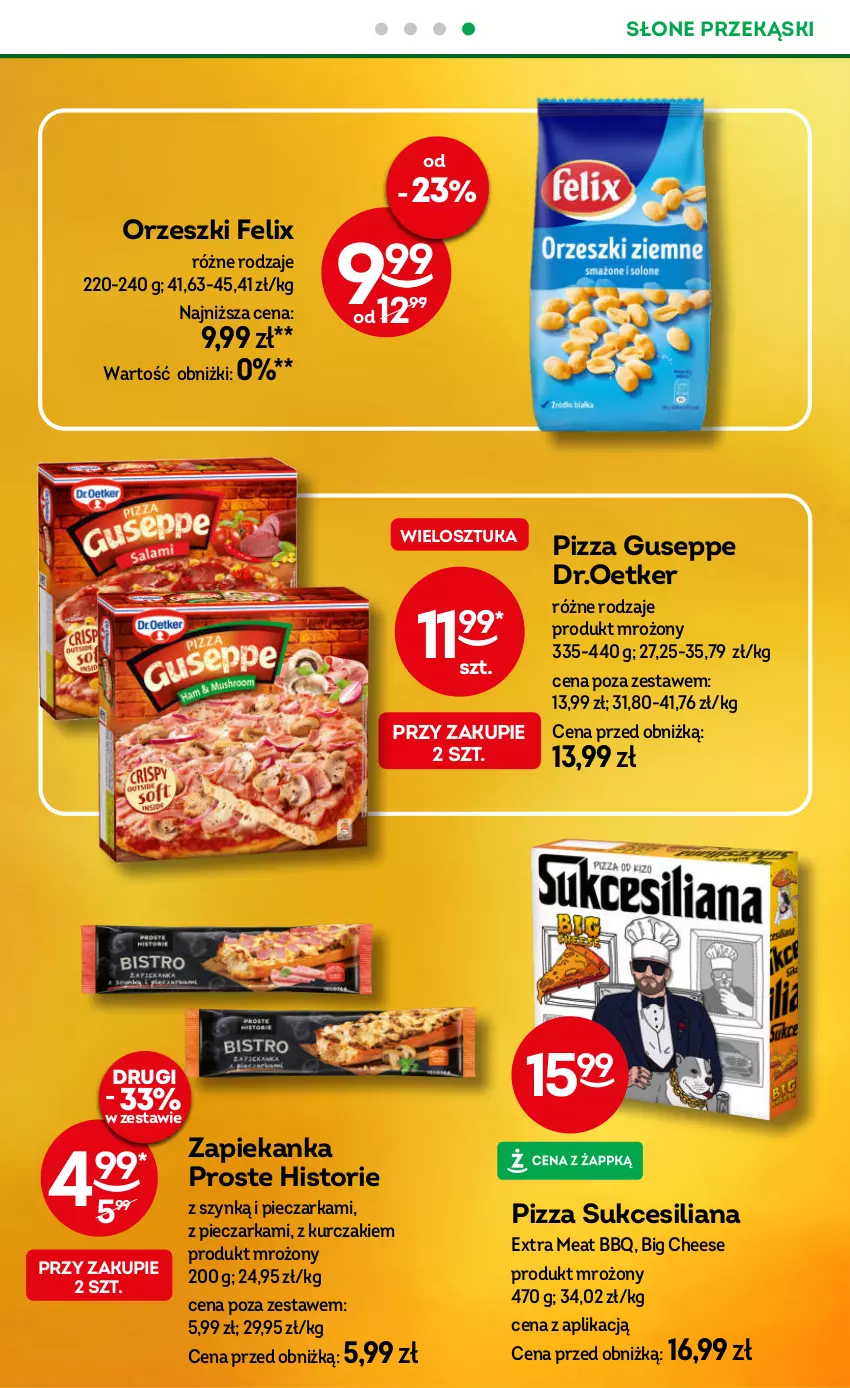 Gazetka promocyjna Żabka - ważna 30.07 do 12.08.2025 - strona 53 - produkty: Felix, Kurczak, Orzeszki, Piec, Pieczarka, Pizza, Zapiekanka