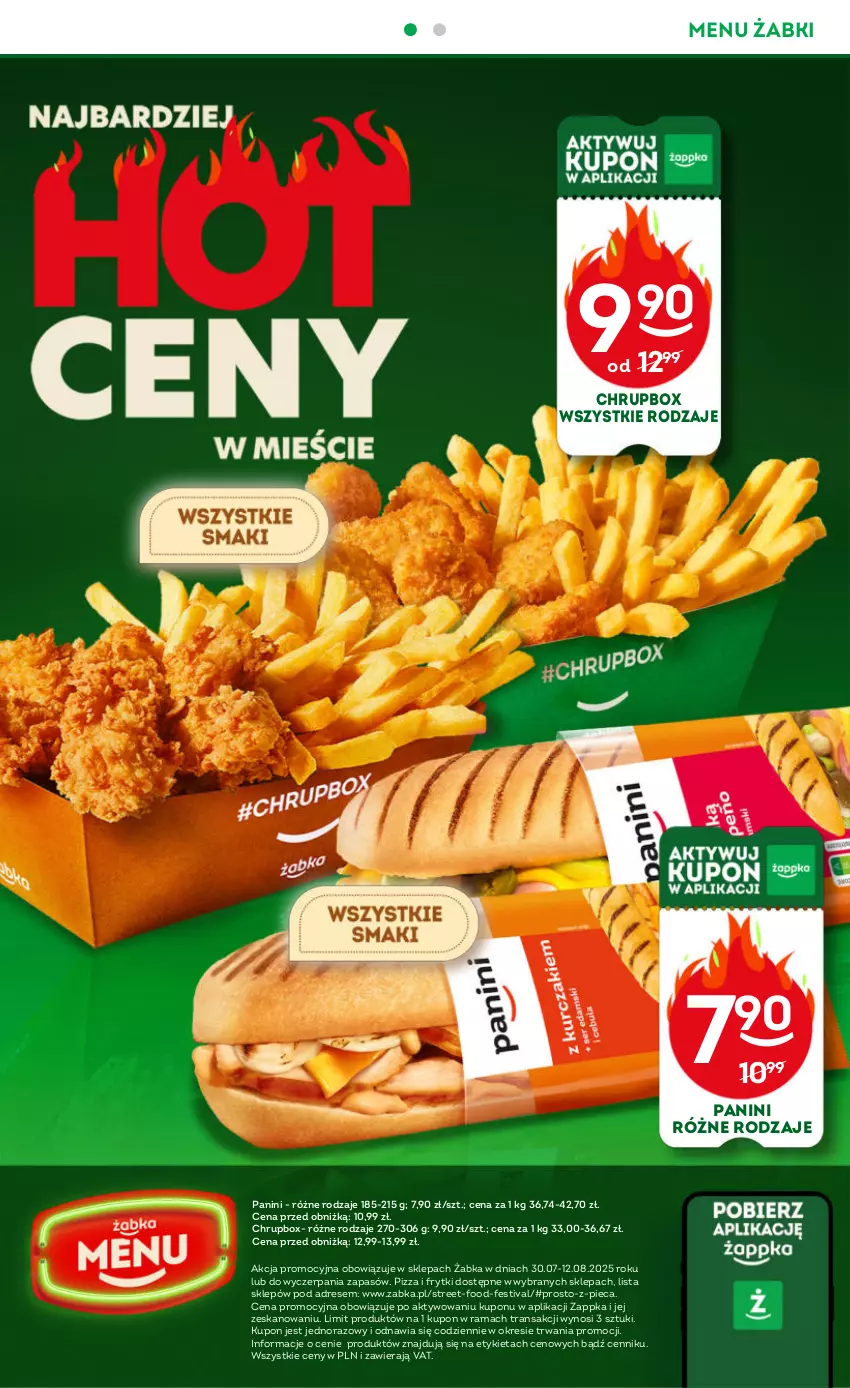 Gazetka promocyjna Żabka - ważna 30.07 do 12.08.2025 - strona 58 - produkty: Dres, Frytki, Piec, Pizza, Rama, Tran
