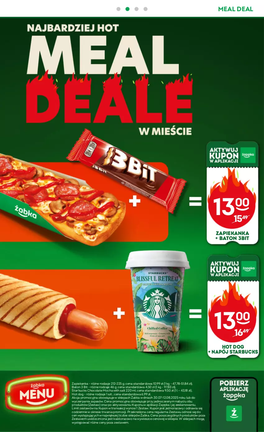 Gazetka promocyjna Żabka - ważna 30.07 do 12.08.2025 - strona 61 - produkty: Baton, Hot dog, Napój, Tran, Zapiekanka