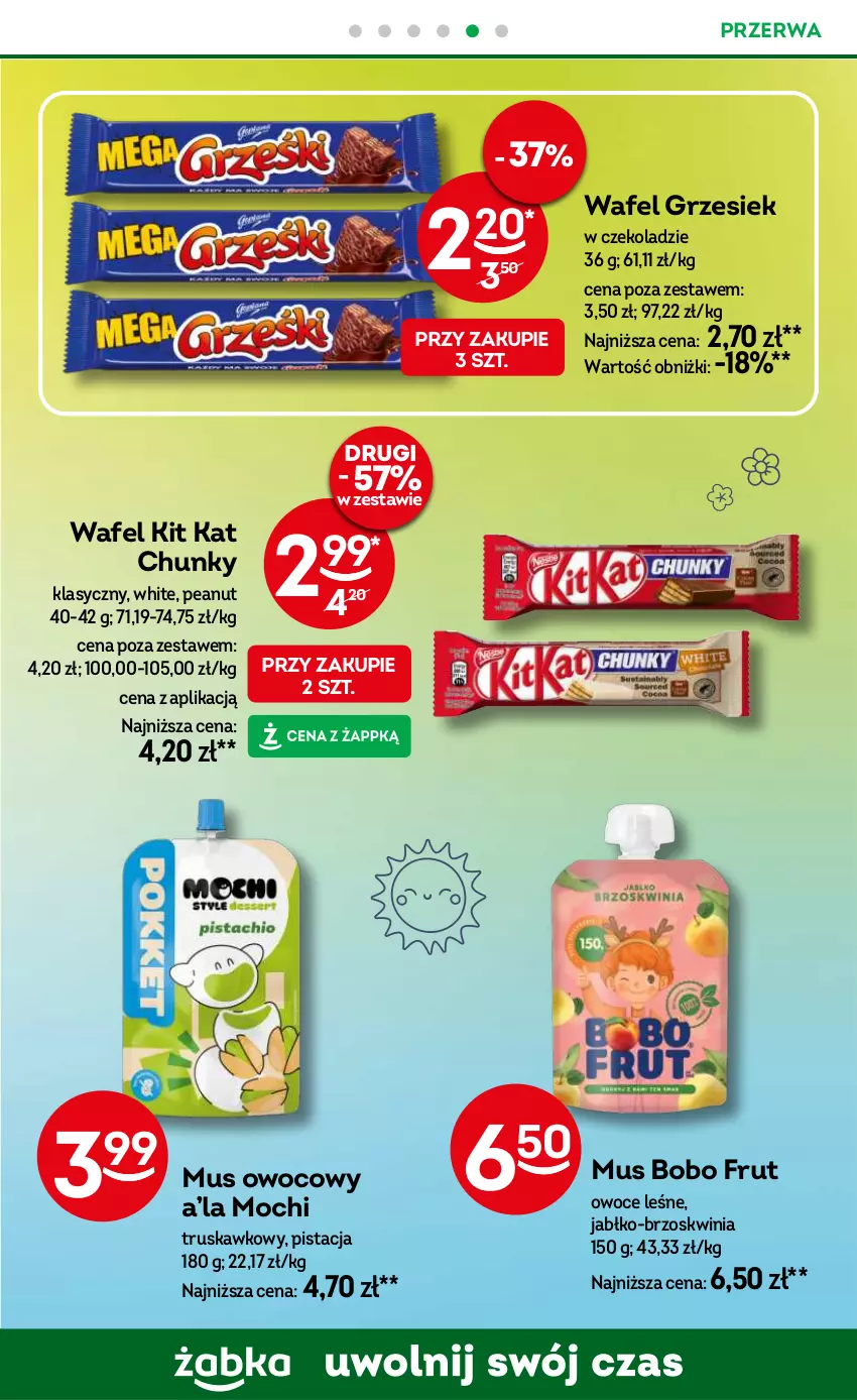 Gazetka promocyjna Żabka - ważna 30.07 do 12.08.2025 - strona 80 - produkty: Kit Kat, Mus, Owoce