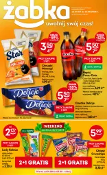 Gazetka promocyjna Żabka - Gazetka - ważna od 12.08 do 12.08.2025 - strona 1 - produkty: Ketchup, Ciastka, Gra, Kaktus, Chipsy, Coca-Cola, Chrupki, Lody, Pizza, Crunchips, Delicje, Fanta, Sprite, Napój, Fa
