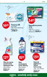 Gazetka promocyjna Żabka - Gazetka - ważna od 12.08 do 12.08.2025 - strona 91 - produkty: Papier, Clin, Tampony, Velvet, Płyn do płukania, Ręcznik, Płyn do mycia, Ariel, Kapsułki do prania, Lenor