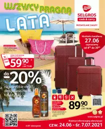 Gazetka promocyjna Selgros - Katalog Urlop - Gazetka - ważna od 04.08 do 04.08.2021 - strona 1 - produkty: Por, Walizka, Torba, Waga, Olej, LG