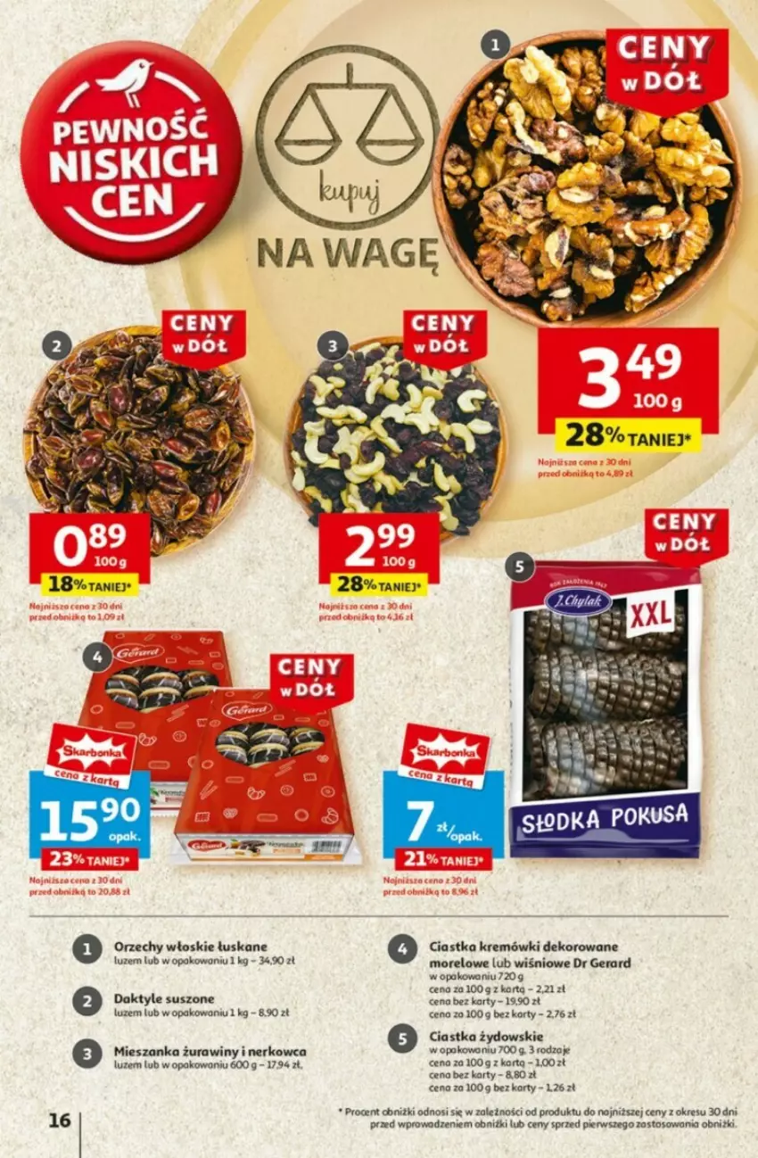 Gazetka promocyjna Auchan - ważna 09.01 do 15.01.2025 - strona 10 - produkty: Ciastka, Daktyle, Dr Gerard, Orzechy włoskie