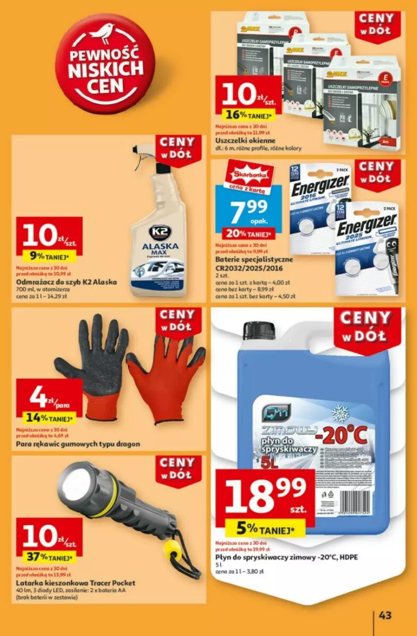 Gazetka promocyjna Auchan - ważna 09.01 do 15.01.2025 - strona 47 - produkty: Acer, K2, Latarka, Odmrażacz do szyb, Silan, Tarka