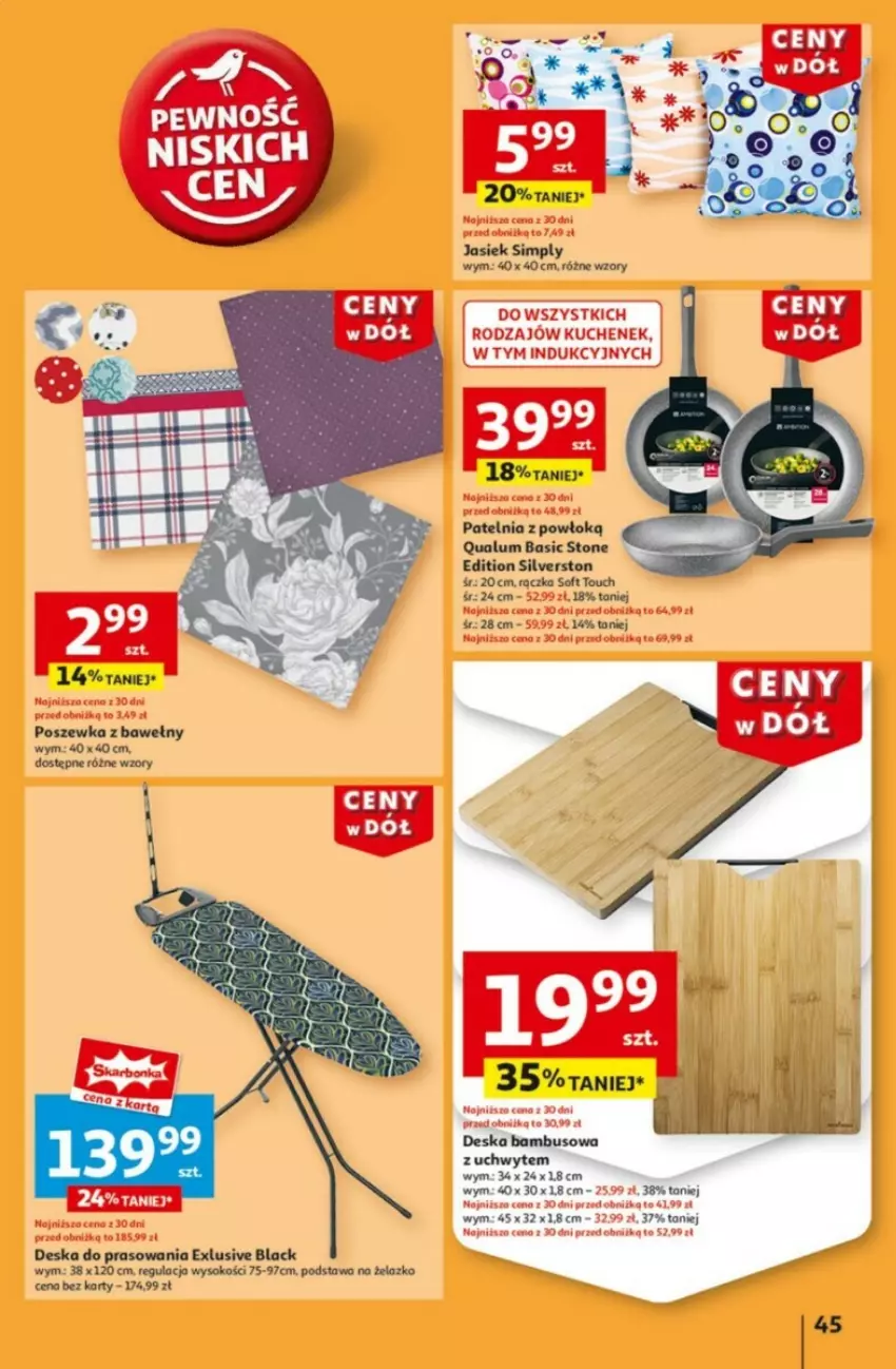 Gazetka promocyjna Auchan - ważna 09.01 do 15.01.2025 - strona 49 - produkty: Deska do prasowania, Lack, Patelnia, Poszewka, Sok