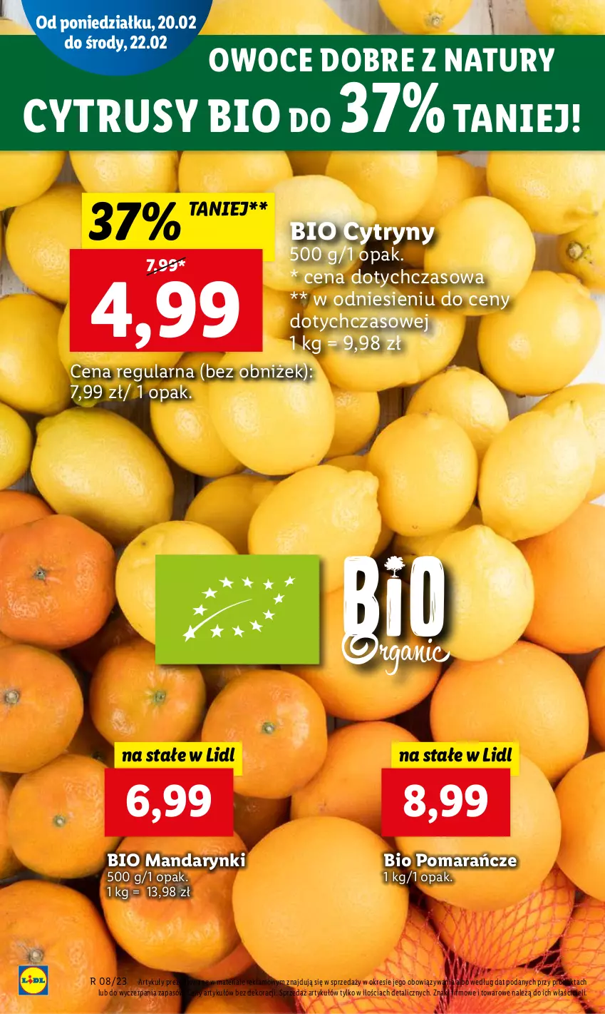 Gazetka promocyjna Lidl - GAZETKA - ważna 20.02 do 22.02.2023 - strona 4 - produkty: Cytryny, Mandarynki, Owoce, Pomarańcze