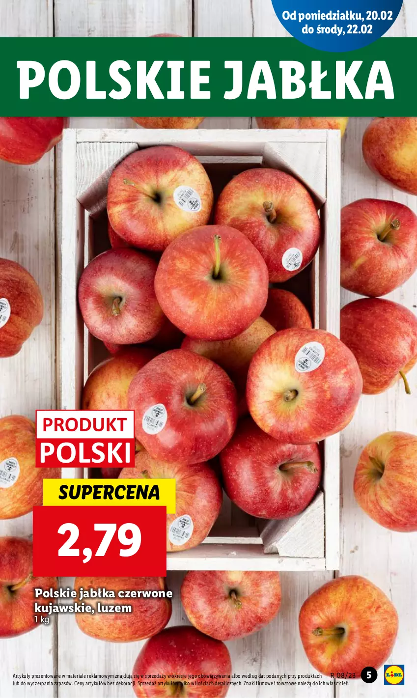 Gazetka promocyjna Lidl - GAZETKA - ważna 20.02 do 22.02.2023 - strona 9 - produkty: Jabłka, Kujawski