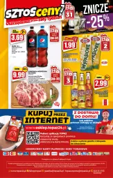 Gazetka promocyjna Topaz - Gazetka - Gazetka - ważna od 03.11 do 03.11.2021 - strona 20 - produkty: Piwo, Top, Karkówka wieprzowa, Desperados, Pepsi, Mango, Olej