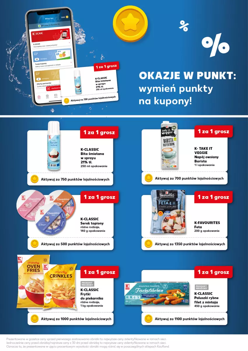 Gazetka promocyjna Kaufland - Kaufland - ważna 07.08 do 20.08.2025 - strona 2 - produkty: Fa, Feta, Filet z mintaja, Frytki, Mintaj, Napój, Paluszki rybne, Piekarnik, Ser, Serek, Top