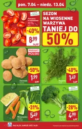 Gazetka promocyjna Aldi - Pełna oferta - Gazetka - ważna od 13.04 do 13.04.2025 - strona 2 - produkty: Warzywa, Ziemniaki, Koperek pęczek, Brokuły, Pomidory