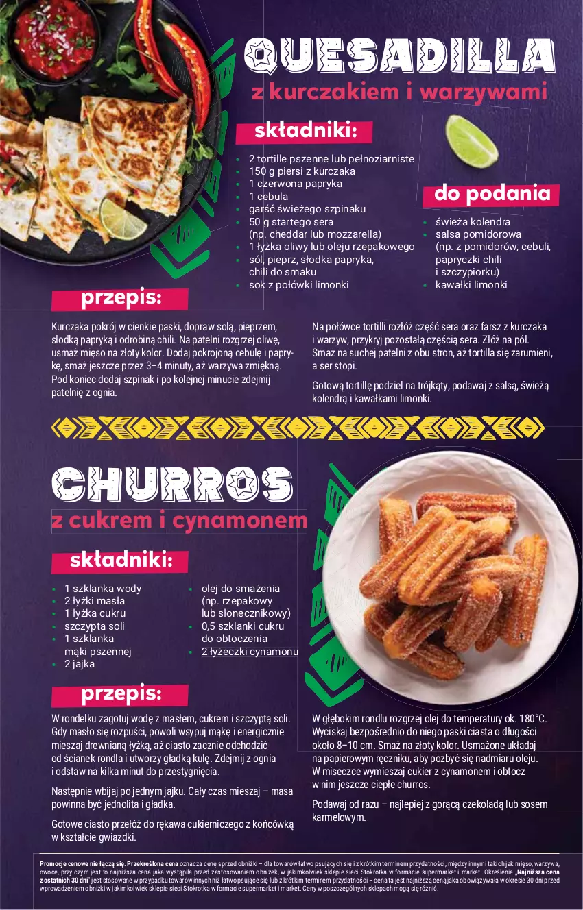 Gazetka promocyjna Stokrotka - Market - ważna 13.11 do 19.11.2025 - strona 16 - produkty: Cukier, Fa, Kawa, Kurczak, Masło, Mięso, Nuty, Olej, Owoce, Papier, Pieprz, Ręcznik, Rondel, Rum, Ser, Sos, Szklanka, Szpinak, Top, Tortilla, Warzywa