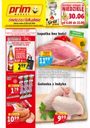 Gazetka promocyjna Prim Market - Gazetka - ważna od 03.07 do 03.07.2024 - strona 1 - produkty: Piwo, Papier, Golonka z indyka, Tyskie, Lody, Kiełbasa, HP