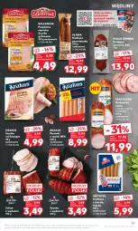 Gazetka promocyjna Kaufland - Gazetka tygodnia - Gazetka - ważna od 25.10 do 25.10.2023 - strona 37 - produkty: Polędwica, Krakus, Gra, Parówki, Parówki z szynki, Madej Wróbel, Szynka, Tarczyński, Kiełbasa