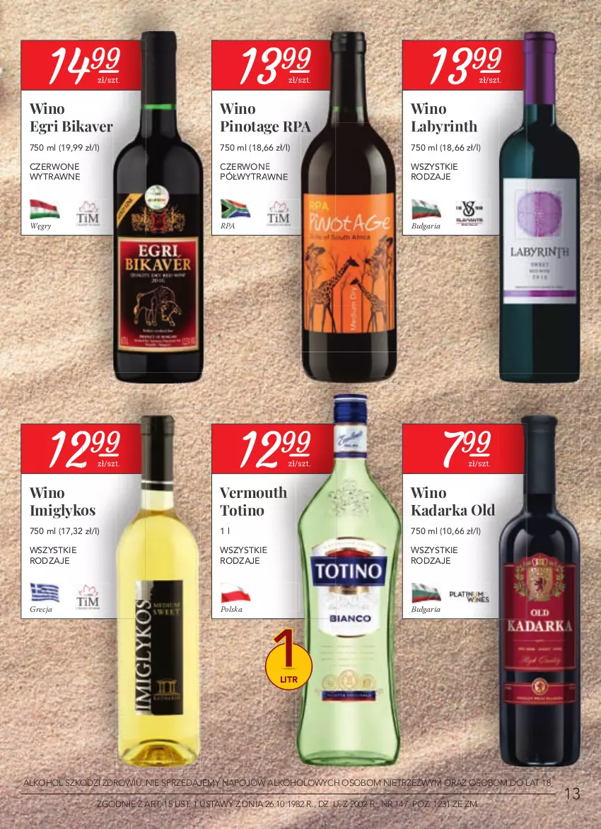 Gazetka promocyjna Stokrotka - Katalog Łap okazję - ważna 15.07 do 28.07.2021 - strona 13 - produkty: Gry, Vermouth, Wino