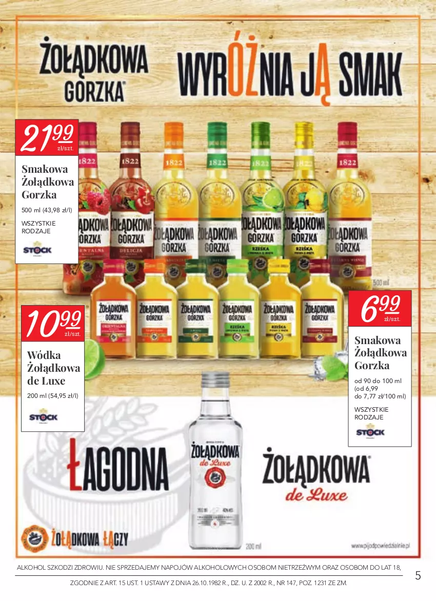 Gazetka promocyjna Stokrotka - Katalog Łap okazję - ważna 15.07 do 28.07.2021 - strona 5 - produkty: Wódka