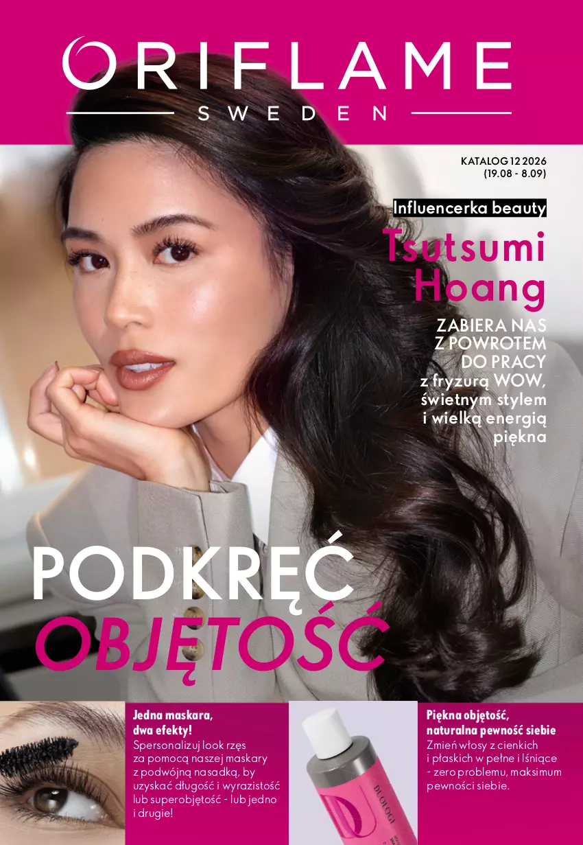 Gazetka promocyjna Oriflame - eKatalog 12 - ważna 19.08 do 08.09.2026 - strona 1 - produkty: Maska, Maskara