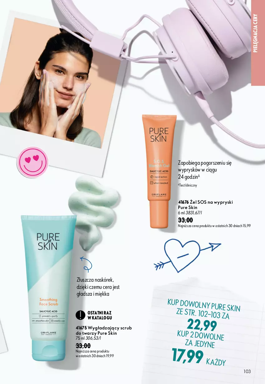 Gazetka promocyjna Oriflame - eKatalog 12 - ważna 19.08 do 08.09.2026 - strona 103 - produkty: Pur, Pure Skin, Sos