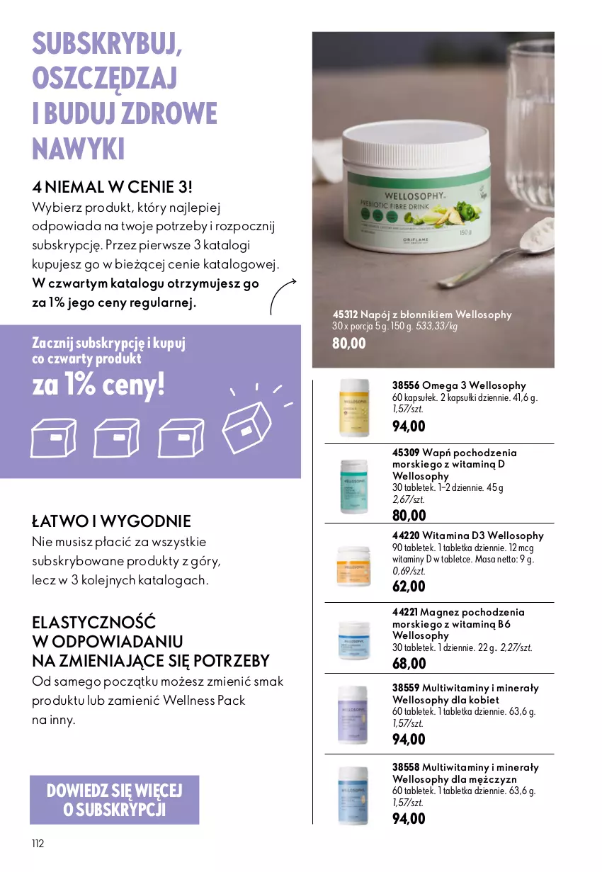 Gazetka promocyjna Oriflame - eKatalog 12 - ważna 19.08 do 08.09.2026 - strona 112 - produkty: Magnez, Mus, Napój, Olej, Por, Tablet