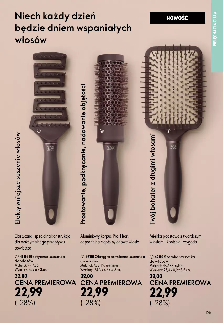 Gazetka promocyjna Oriflame - eKatalog 12 - ważna 19.08 do 08.09.2026 - strona 125 - produkty: Por, Szczotka, Szczotka do włosów