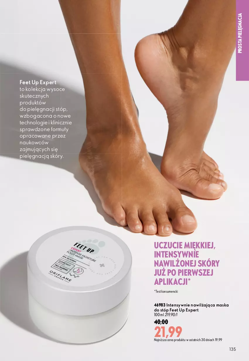 Gazetka promocyjna Oriflame - eKatalog 12 - ważna 19.08 do 08.09.2026 - strona 135 - produkty: Feet Up, Maska, Maska do stóp