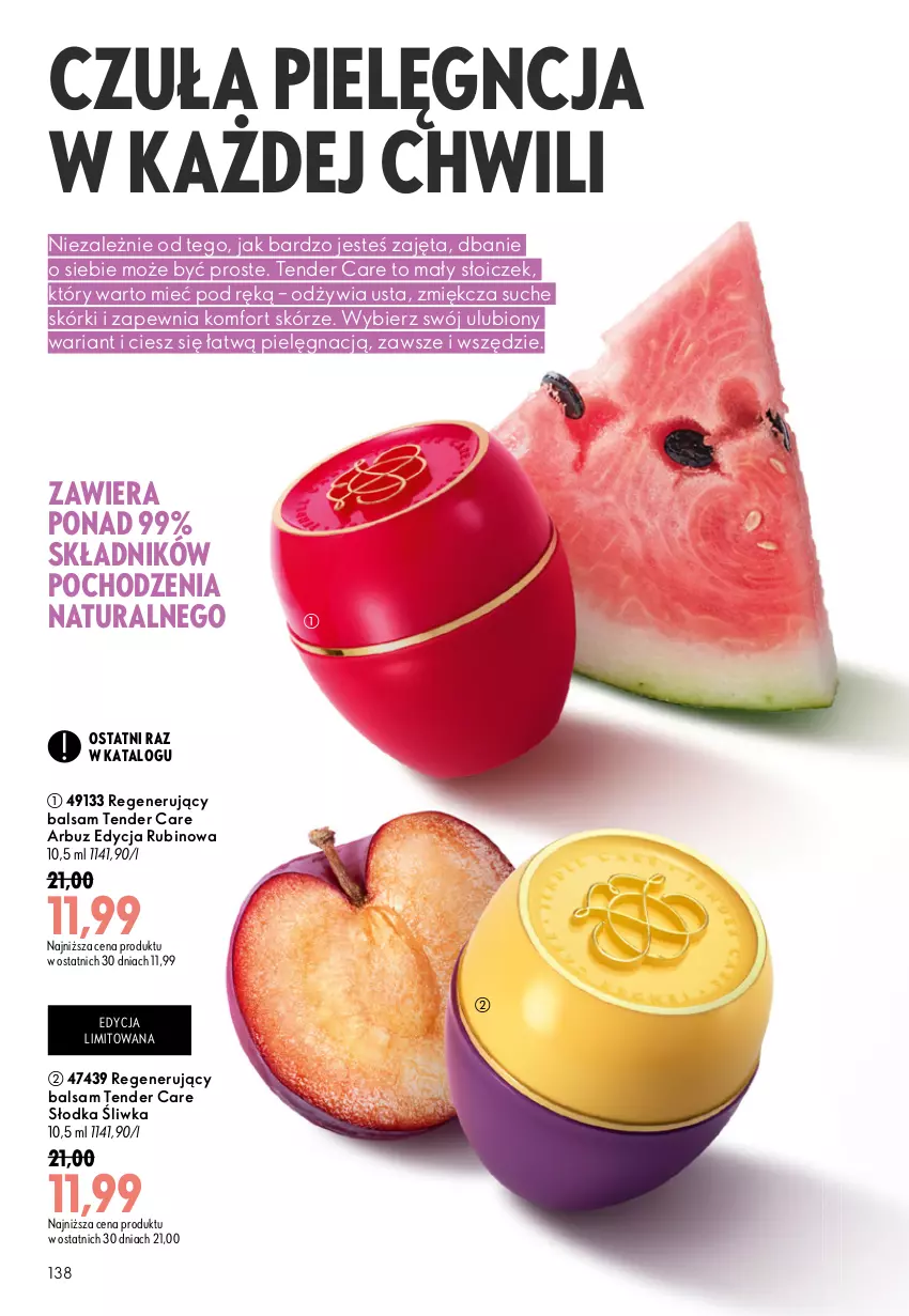 Gazetka promocyjna Oriflame - eKatalog 12 - ważna 19.08 do 08.09.2026 - strona 138 - produkty: Arbuz, Rubin, Tender Care