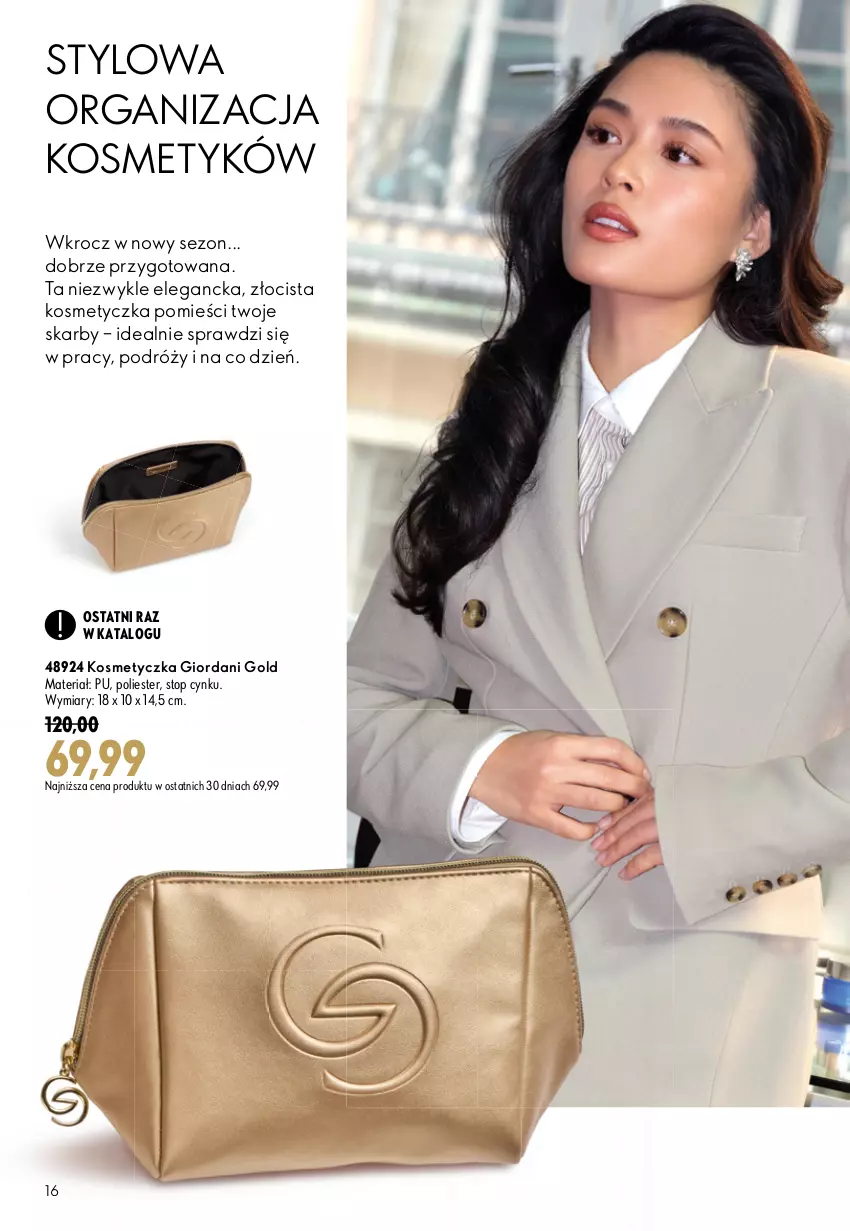 Gazetka promocyjna Oriflame - eKatalog 12 - ważna 19.08 do 08.09.2026 - strona 16 - produkty: Cynk, Giordani Gold, Kosmetyczka, Top