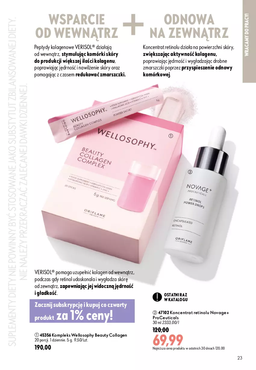 Gazetka promocyjna Oriflame - eKatalog 12 - ważna 19.08 do 08.09.2026 - strona 23 - produkty: Kolagen, Mars, NovAge, Por