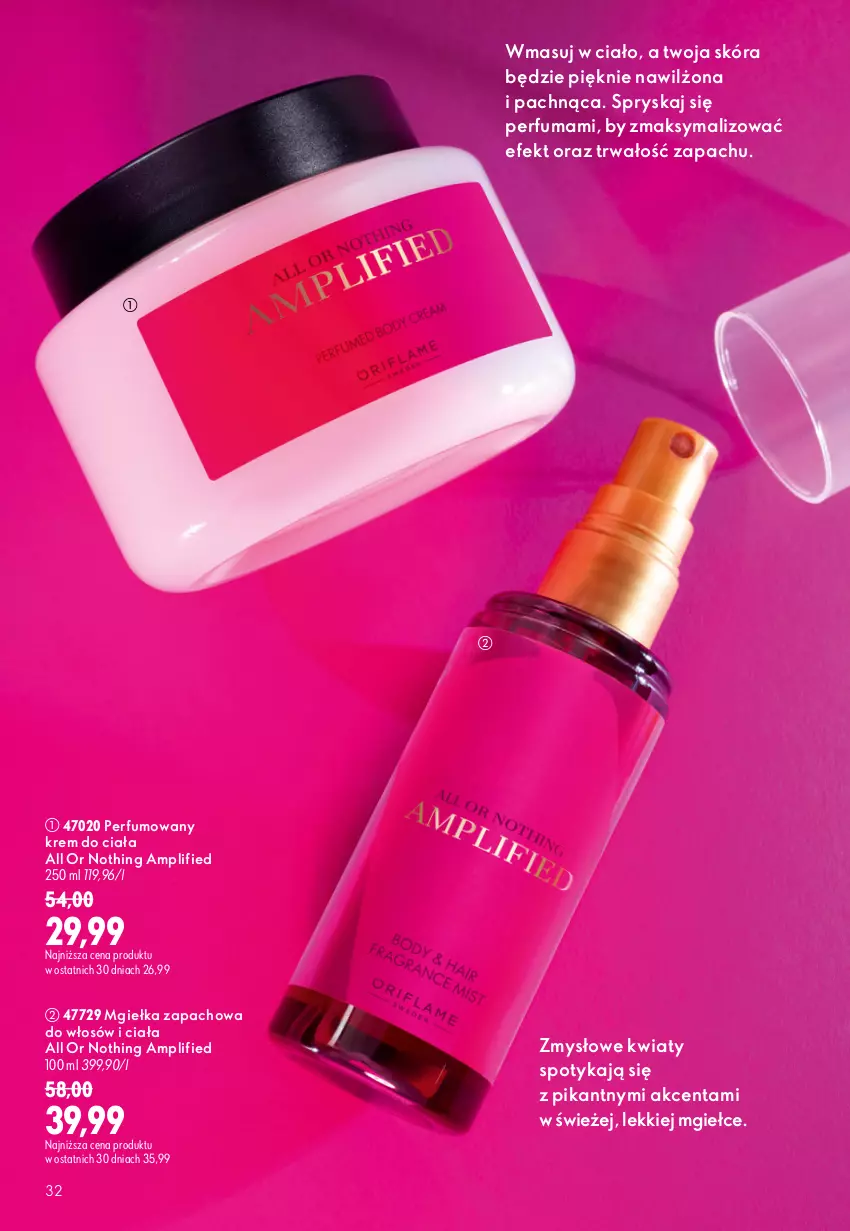 Gazetka promocyjna Oriflame - eKatalog 12 - ważna 19.08 do 08.09.2026 - strona 32 - produkty: Krem do ciała, Perfum