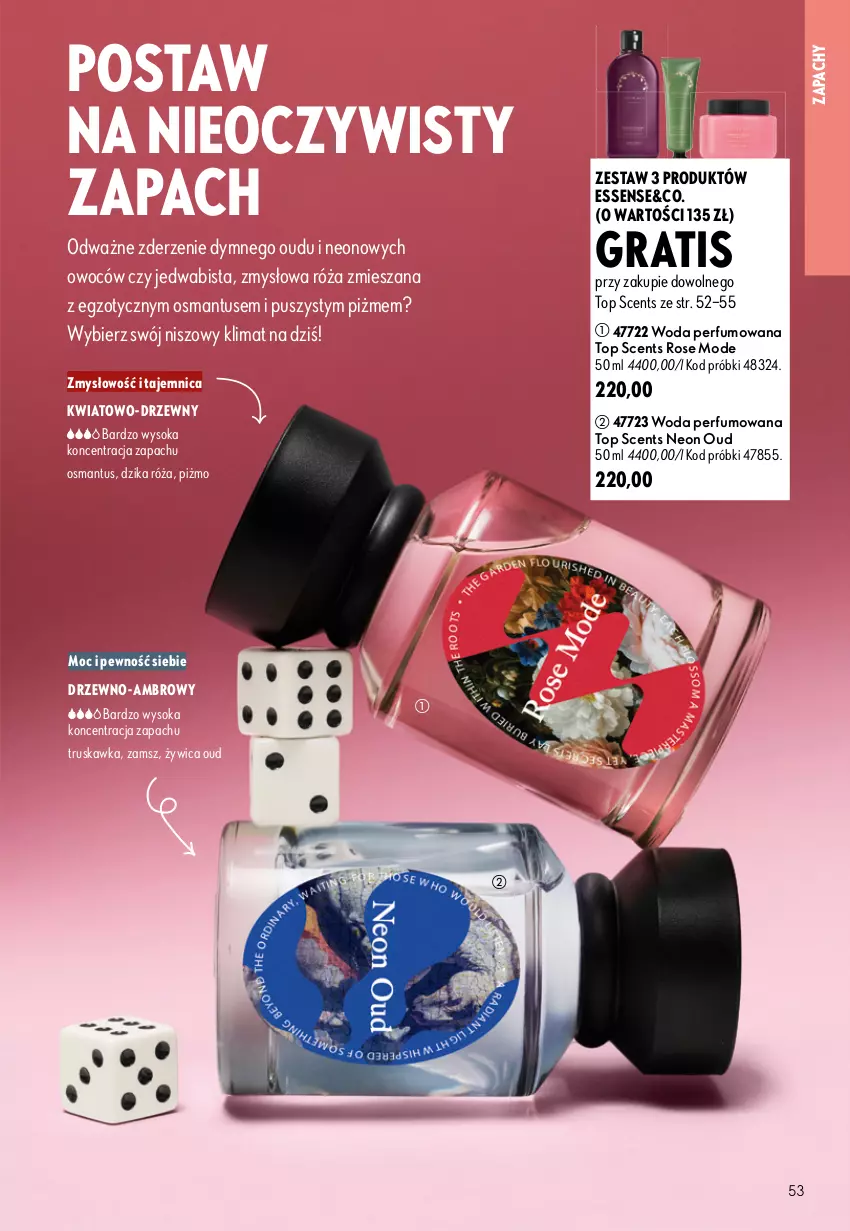 Gazetka promocyjna Oriflame - eKatalog 12 - ważna 19.08 do 08.09.2026 - strona 53 - produkty: Dzika róża, Gra, Perfum, Róża, Sok, Top, Woda, Woda perfumowana