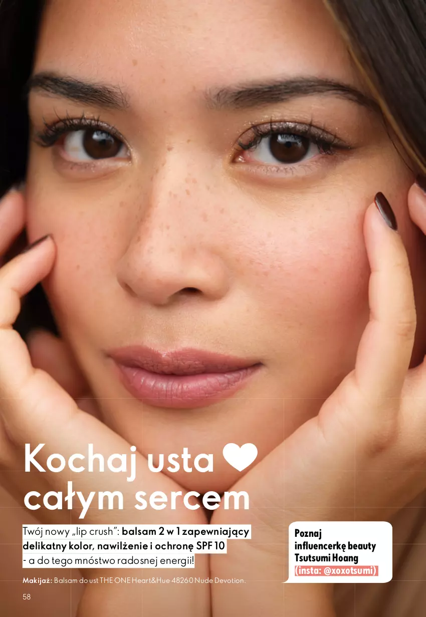 Gazetka promocyjna Oriflame - eKatalog 12 - ważna 19.08 do 08.09.2026 - strona 58 - produkty: Balsam do ust, Koc, Makijaż, Ser, The ONE
