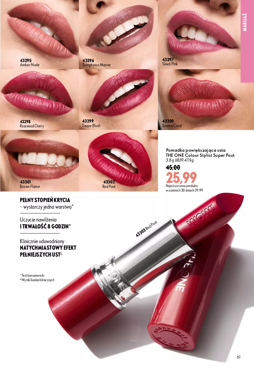 Gazetka promocyjna Oriflame - eKatalog 12 - ważna 19.08 do 08.09.2026 - strona 61 - produkty: Makijaż, The ONE, Top