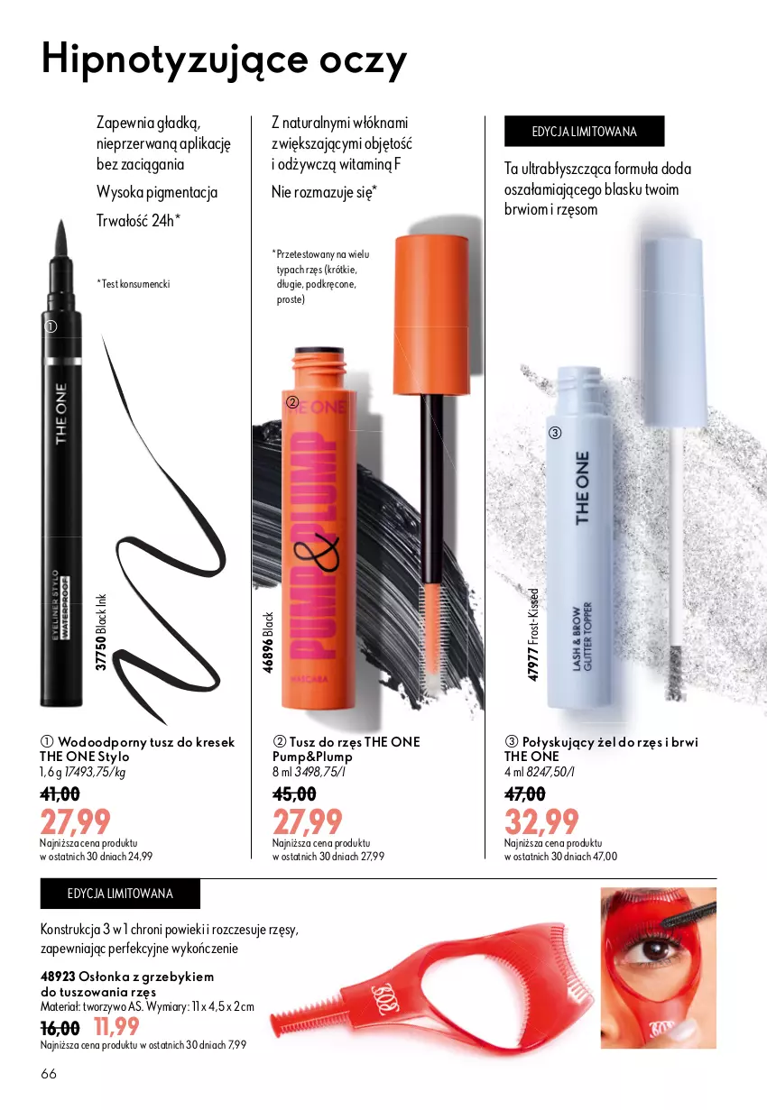 Gazetka promocyjna Oriflame - eKatalog 12 - ważna 19.08 do 08.09.2026 - strona 66 - produkty: Lack, Osłonka, Por, Sok, The ONE, Tusz