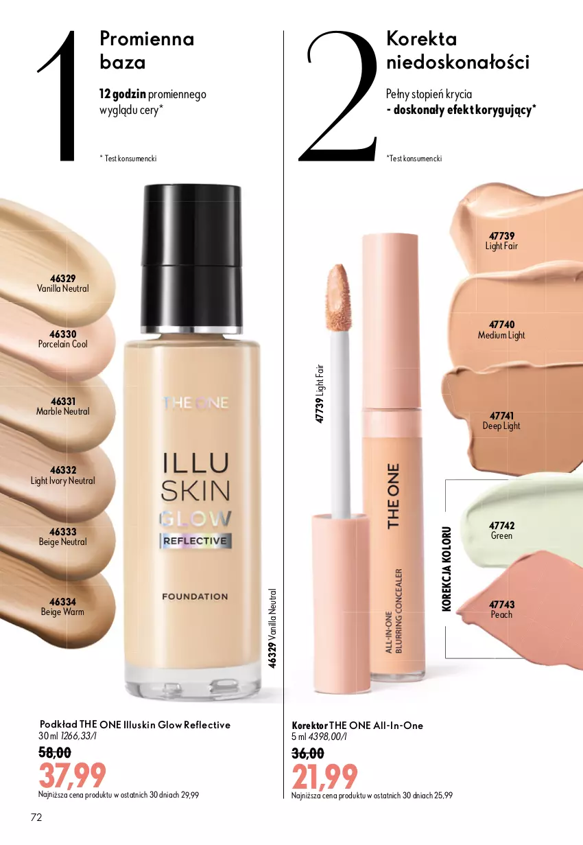 Gazetka promocyjna Oriflame - eKatalog 12 - ważna 19.08 do 08.09.2026 - strona 72 - produkty: Fa, Podkład, Por, The ONE, Top