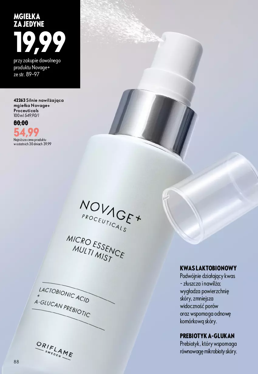 Gazetka promocyjna Oriflame - eKatalog 12 - ważna 19.08 do 08.09.2026 - strona 88 - produkty: NovAge, Por