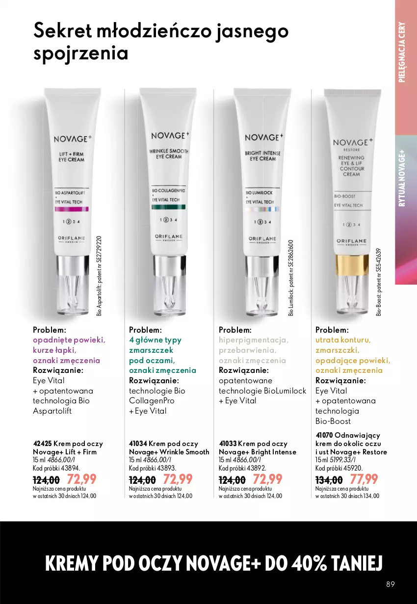 Gazetka promocyjna Oriflame - eKatalog 12 - ważna 19.08 do 08.09.2026 - strona 89 - produkty: Krem pod oczy, Kret, Mars, NovAge