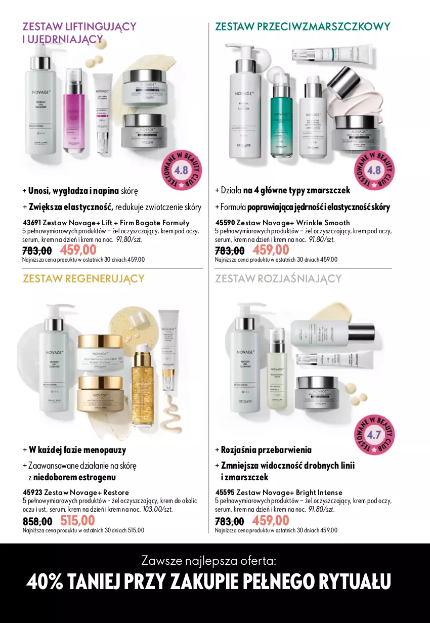 Gazetka promocyjna Oriflame - eKatalog 12 - ważna 19.08 do 08.09.2026 - strona 90 - produkty: Fa, Krem na dzień, Krem na noc, Krem pod oczy, Mars, NovAge, Rum, Ser, Serum