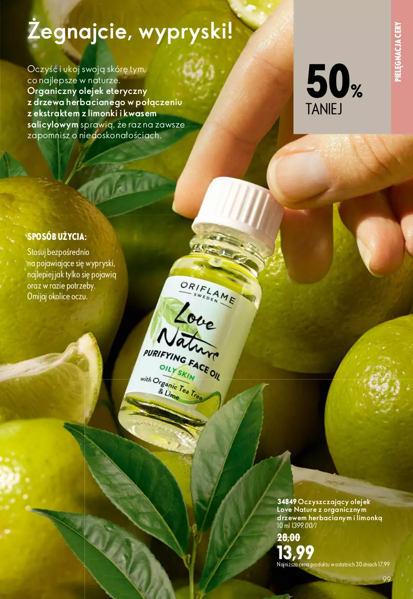 Gazetka promocyjna Oriflame - eKatalog 12 - ważna 19.08 do 08.09.2026 - strona 99 - produkty: Love Nature, Olej, Olejek eteryczny