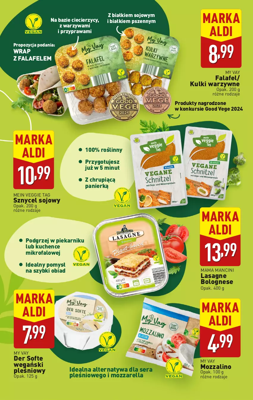 Gazetka promocyjna Aldi - Katalog Vege - ważna 01.01 do 31.01.2025 - strona 4 - produkty: Fa, Lasagne, Lasagne bolognese, Mozzarella, Piekarnik, Ser, Warzywa