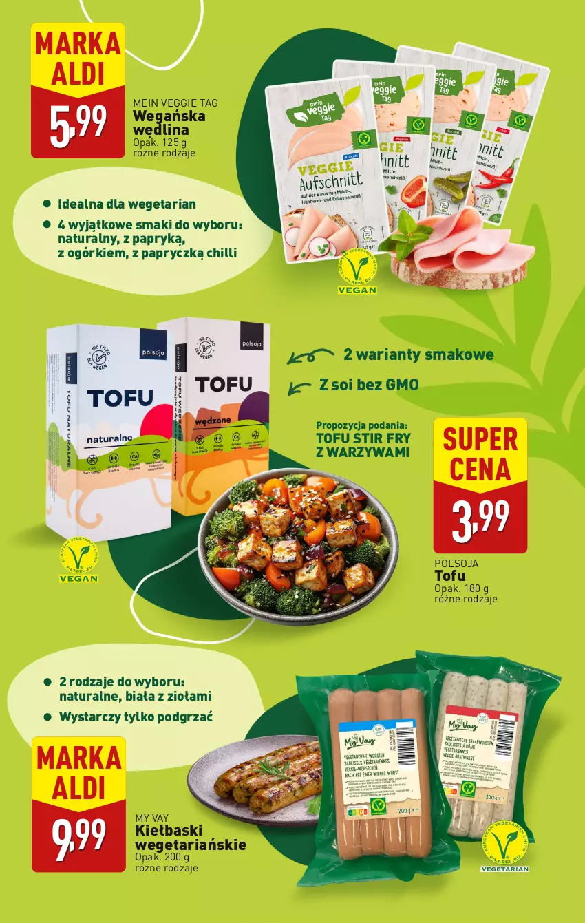 Gazetka promocyjna Aldi - Katalog Vege - ważna 01.01 do 31.01.2025 - strona 5 - produkty: Tofu, Warzywa, Wędlina